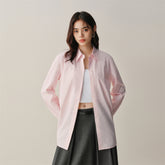 Women's Solid Embroidered Brushed Shirt
